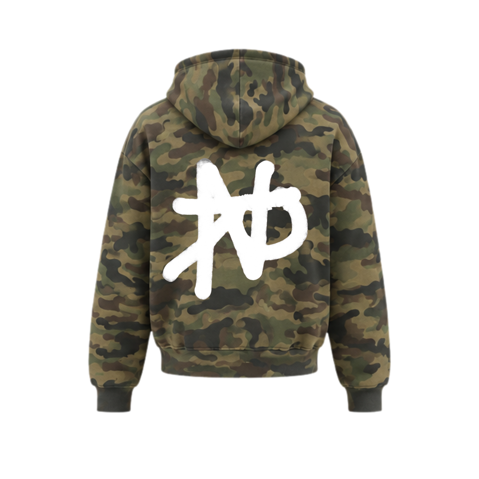 Bogus Logo Zip-Up Hoodie