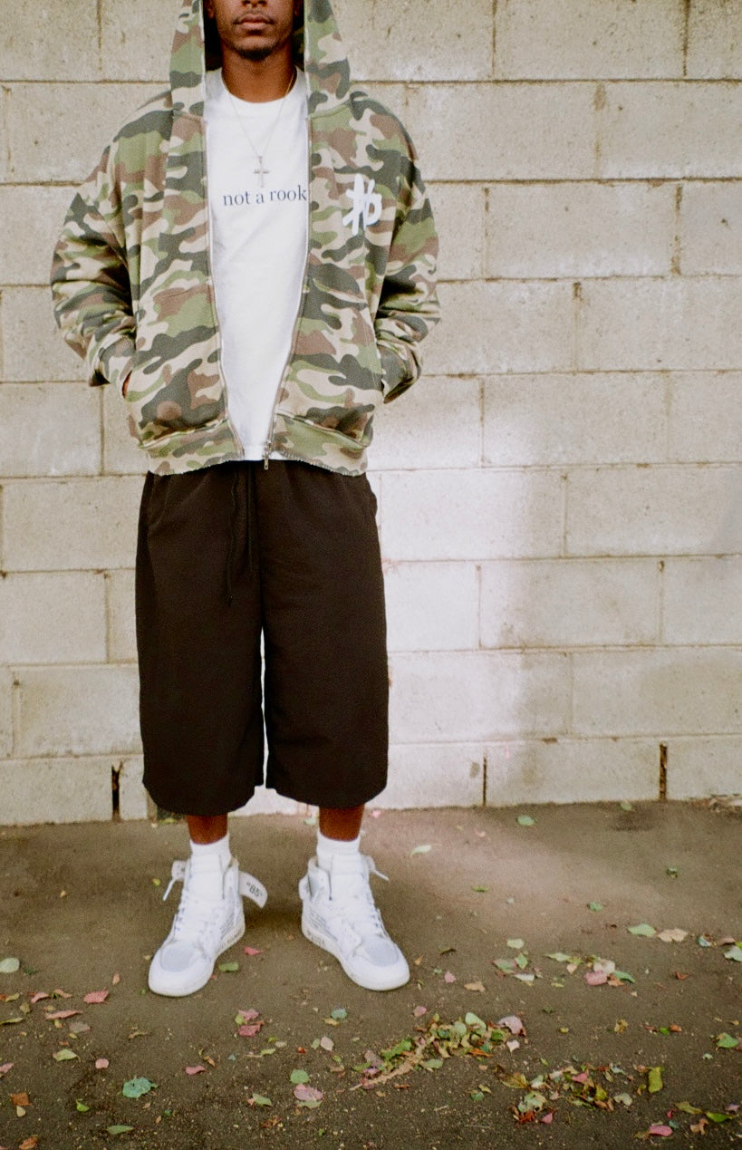 Bogus Logo Zip-Up Hoodie